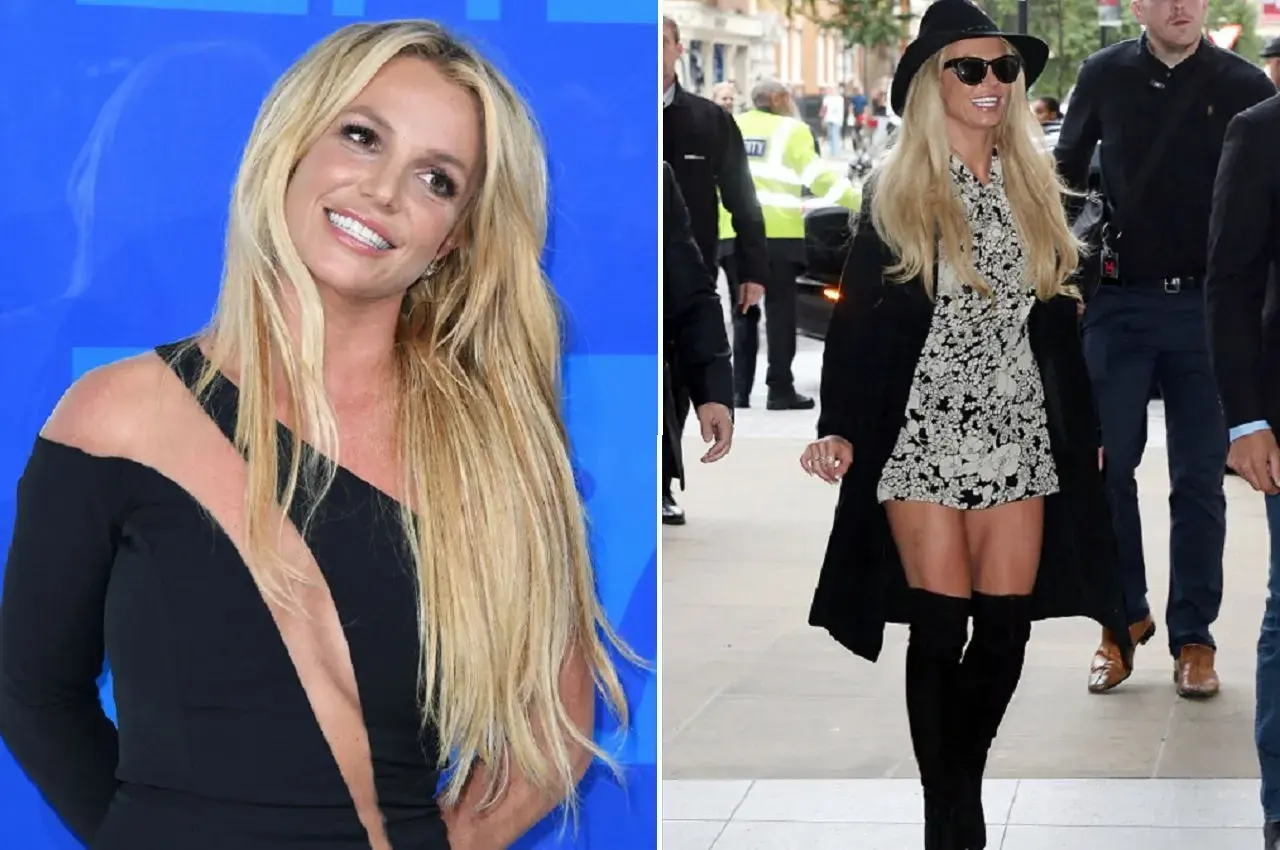 Britney Spears, w zależności od zdjęcia, prezentuje się w eleganckiej czarnej sukni lub w kwiecistej sukience i kozakach. Jej wiek nie wpływa na jej blask.